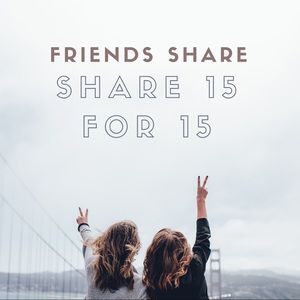 Share 15 for 15 shares